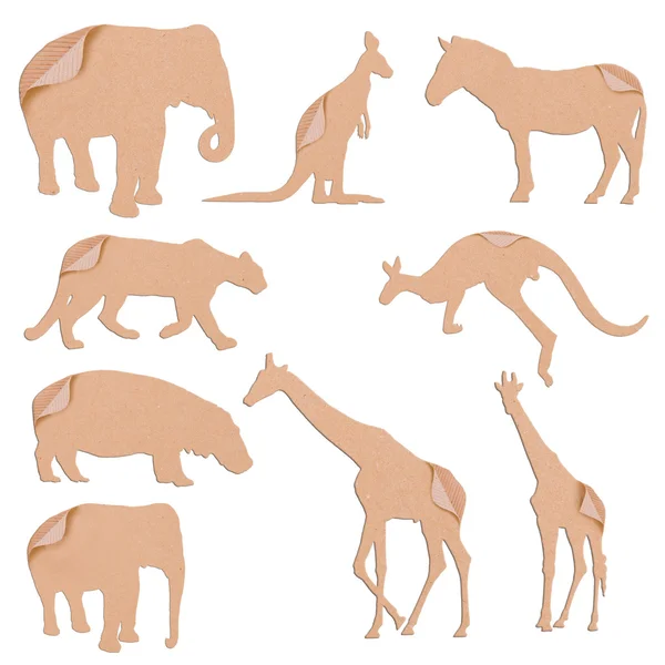 Polu papieru kształt zwierząt — Zdjęcie stockowe