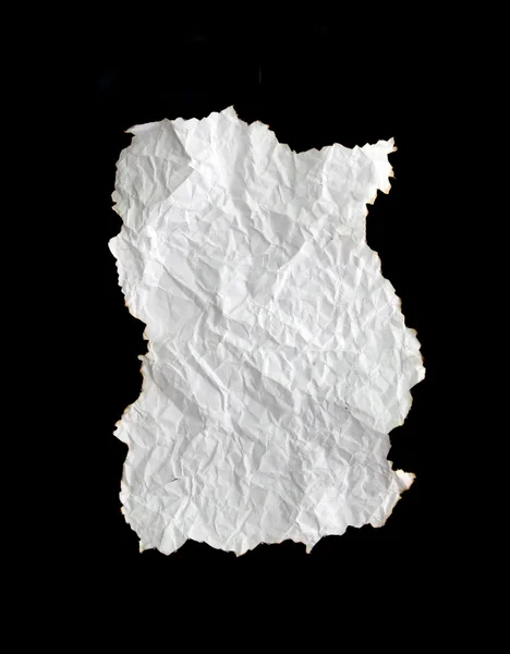 Witte verfrommeld papier — Stockfoto