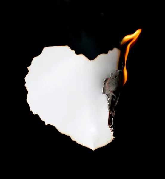 Burning paper — Stock Photo, Image