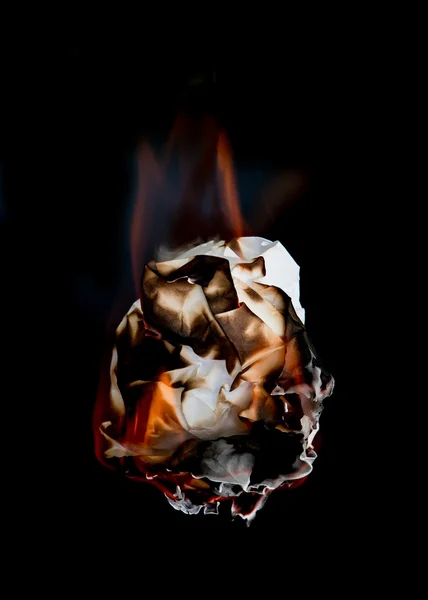 Burning paper — Stock Photo, Image