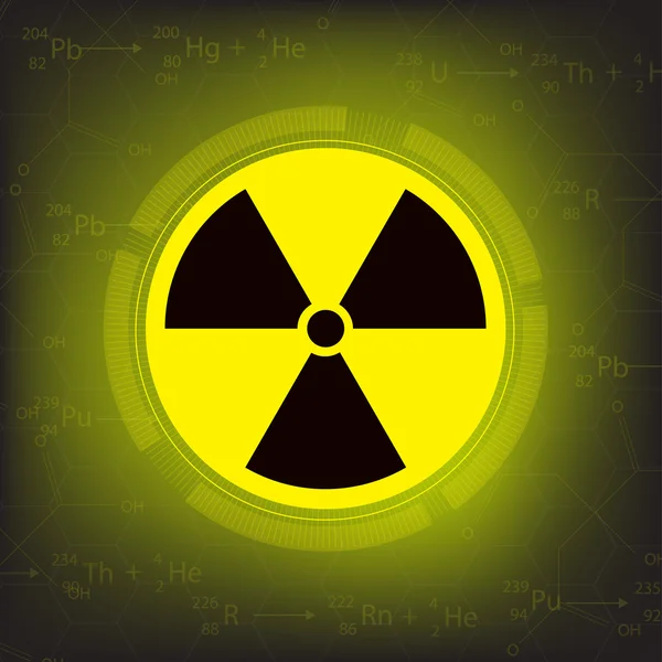 辐射警告标志矢量 — 图库矢量图片