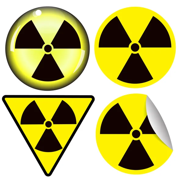 Radiation warning symbol — Stock Vector