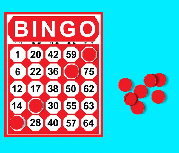 Εικονογράφηση κάρτας bingo — Διανυσματικό Αρχείο