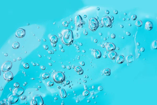 Close Macro Aloë Vera Gel Cosmetische Textuur Blauwe Achtergrond Met — Stockfoto