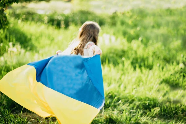 Ukraina Hari Bendera Kemerdekaan Hari Konstitusi Gadis Ukraina Berbaju Bordir — Stok Foto
