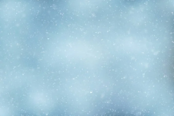 Schneefall Textur Von Schneeflocken Auf Verschwommenem Hintergrund Design Wetter Winterhimmel — Stockfoto