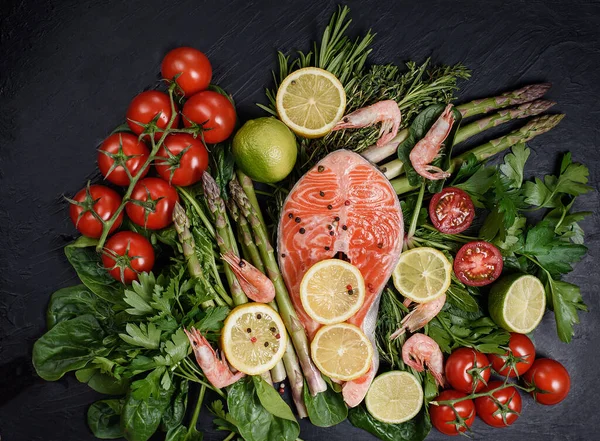 Zdrowa Żywność Dla Ketogennej Koncepcji Diety Czarnym Tle Żywność Bogata — Zdjęcie stockowe