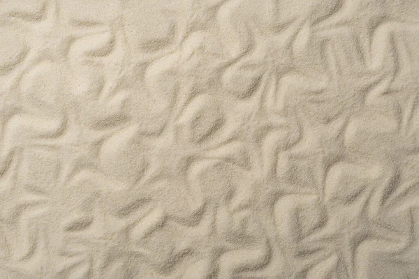 Sand Textur Mit Sternenmuster Hintergrund Sandstrand Für Hintergrund Der Sommersonne — Stockfoto