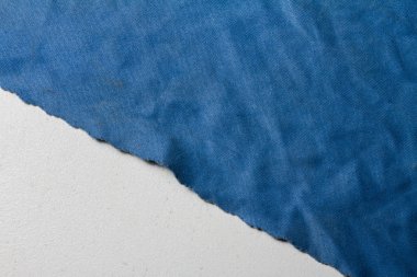 Eski mavi mikrofiber kumaş Tekstil doku ve arka plan. 