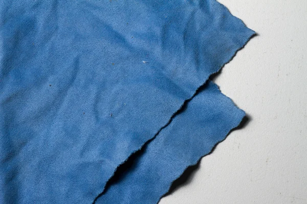 Alte blaue Mikrofasergewebe textile Textur und Hintergrund. — Stockfoto