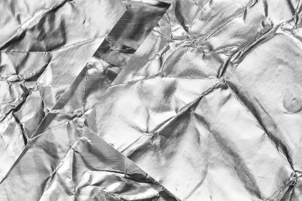 Silver foil textured and background — Stock Photo, Image