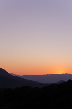 Tayland dağ manzarası