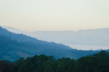 Tayland dağ manzarası