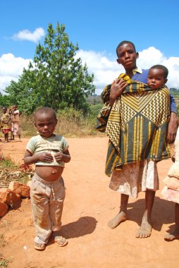 Kilolo dağın Tanzanya - Afrika 34 çocuk