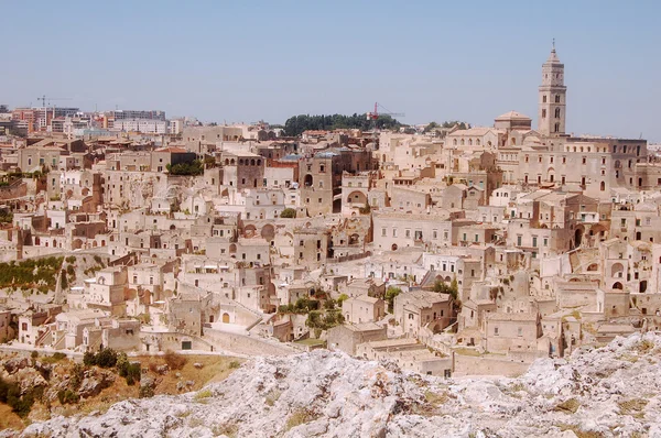 De stad provincie Matera in de Apulische Murgia - Apulië - Italië — Stockfoto