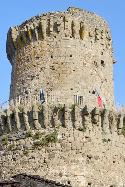 The ancient ruins of the watchtower of Lanuvio - Rome - Italy — Stock Photo, Image