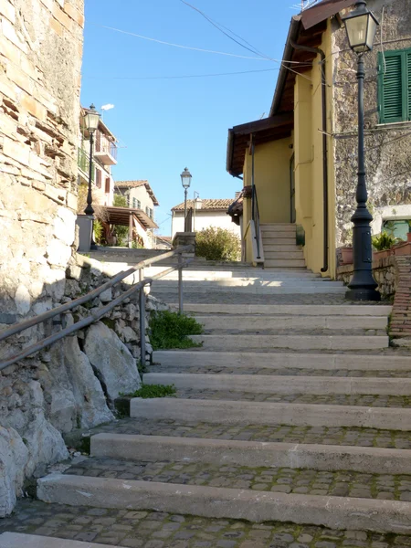 Antiga Aldeia Scacciati Palestrina Roma Itália — Fotografia de Stock