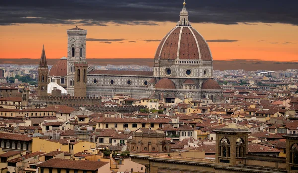 Florence bij zonsondergang - Toscane - Italië — Stockfoto