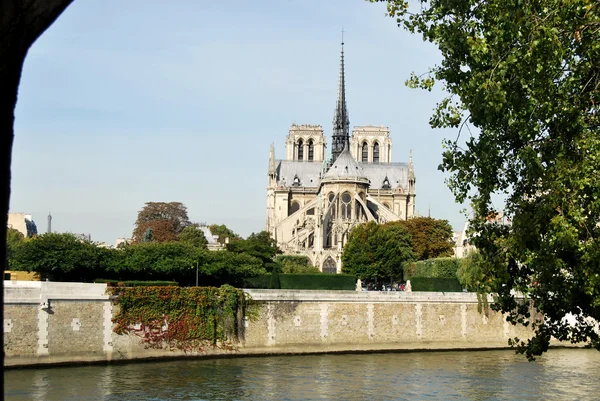 Notre Dame de Paris a Seine — Stock fotografie
