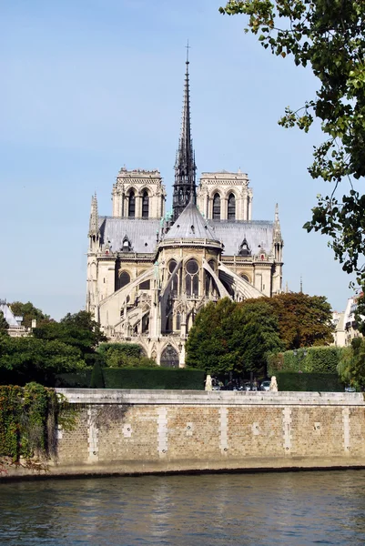 Notre Dame de Paris y el Sena — Foto de Stock