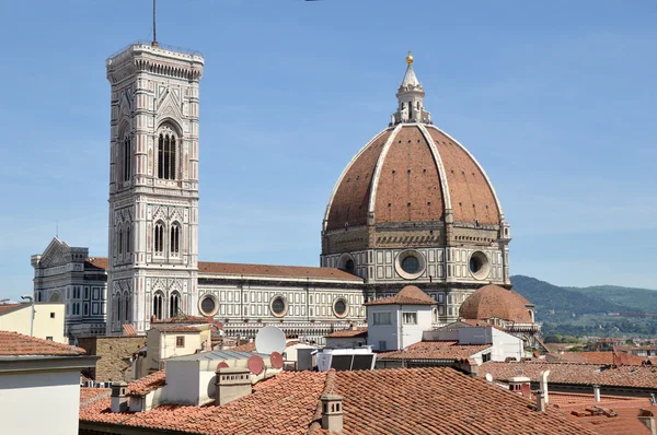 Panoramic view of the cathedral of Florence-Tuscany-Italy — Stock Photo, Image