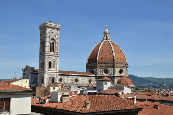Panoramiczny widok na katedrę we Florencji – Toskania-Włochy — Zdjęcie stockowe