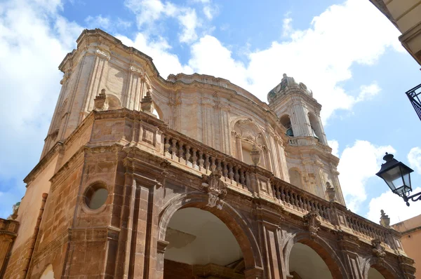 Barok Katedral Trapani Sicilya Talya — Stok fotoğraf