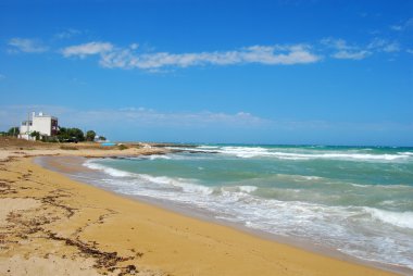 Apulia Torre Canne sahil - Puglia - İtalya