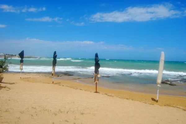 Panoramik Apulia Sahil Torre Canne Fırtınalı Apulia Talya Ile — Stok fotoğraf