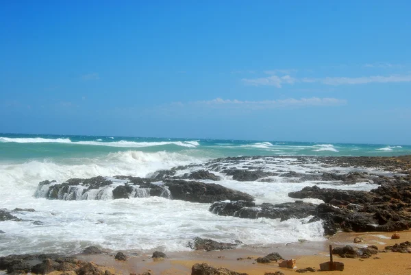 Storm on the Apulian coast of Torre Canne - Apulia - Italy — Stock Photo, Image