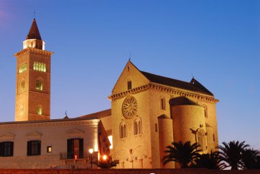 Görünüm Romanesk kilise Trani Apulia - İtalya