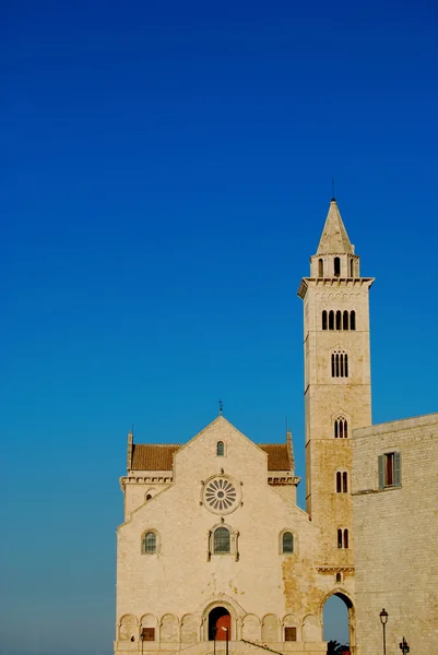 A román stílusú templom Trani Olaszország Puglia - ban Kilátás — Stock Fotó