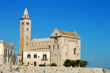 Görünüm Romanesk kilise Trani Apulia - İtalya