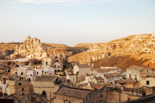 A view of the town of Matera in Basilicata - Italy — Stock Photo, Image