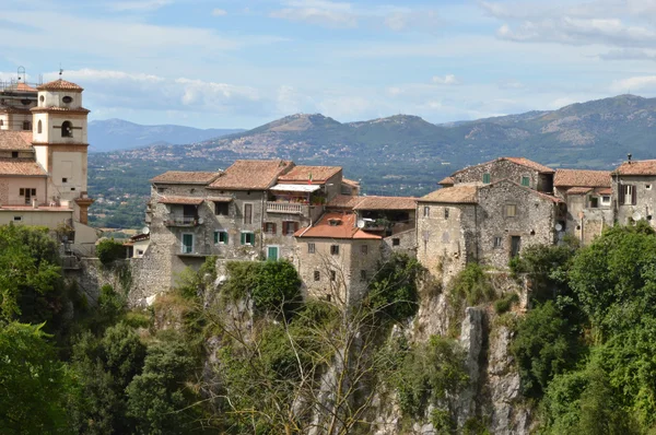 Vista de la ciudad de Artena en la región del Lacio - Italia — Foto de Stock