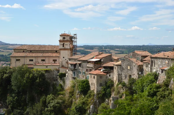 Vista da cidade de Artena na região do Lácio - Itália — Fotografia de Stock