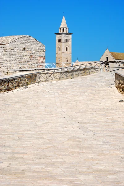 Vista da igreja românica de Trani na Apúlia - Itália — Fotografia de Stock