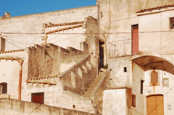 Detail of the ancient Sassi of Matera - Basilicata - Italy — Stock Photo, Image