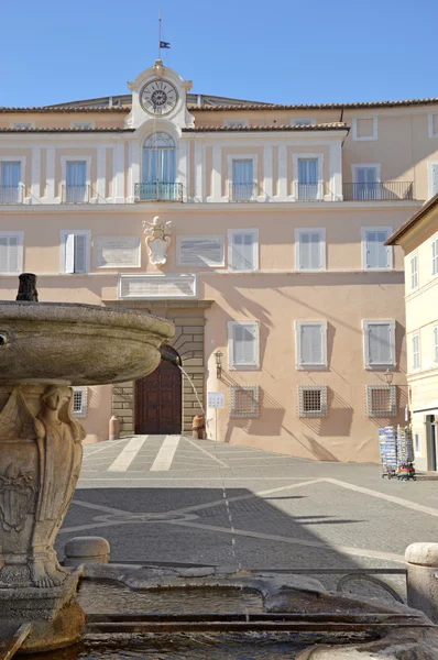 O Palácio Apostólico de Castel Gandolfo sede do papa — Fotografia de Stock