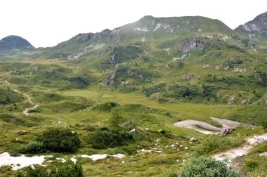 Dağ manzarası Adamello tepeler arasında