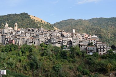 Görünüm Piglio şarap ülke - Lazio - İtalya
