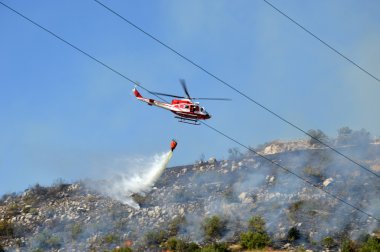 Castel San Pietro Prenestini dağlar bir kundaklama saldırı