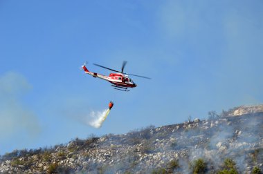 Castel San Pietro Prenestini dağlar bir kundaklama saldırı