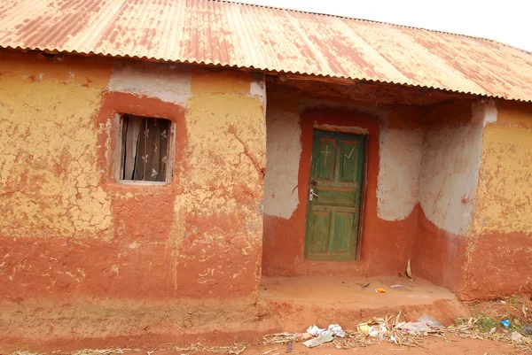 Huizen en huizen in het dorp van pomerini in tanzania-Afrika — Stockfoto