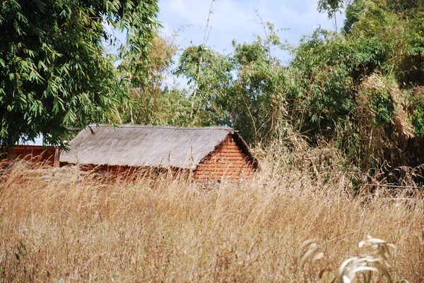 Casas y casas en el pueblo de Pomerini en Tanzania-África — Foto de Stock