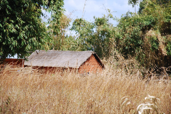 Houses and homes in the Village of Pomerini in Tanzania-Africa