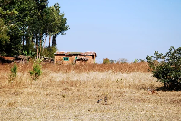 Hus och hem i byn pomerini i tanzania-Afrika — Stockfoto