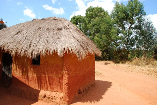 Una tipica casa nel villaggio di African Pomerini - Tanzania  - — Foto Stock