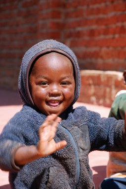 Çocuk Pomerin Köyü Franciscan misyonu