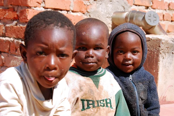 A gyerekek a falu Pomerin a ferences misszió — Stock Fotó